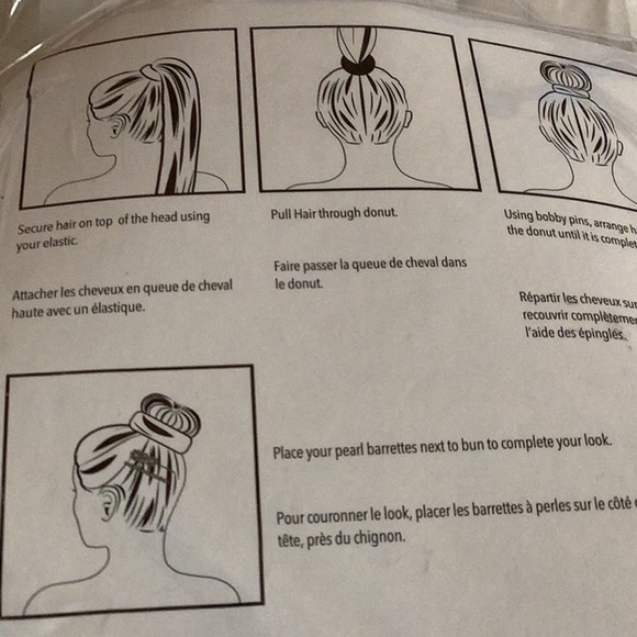 Icinig Pearl Swirl Bun New in Package - Picture 3 of 3